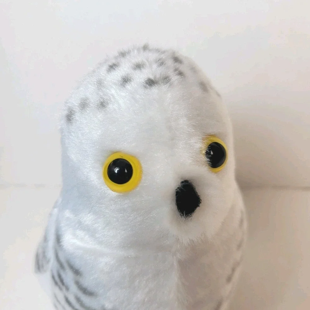 Wild Republic Audubon Birds Snowy Owl Plush Real Bird Call Sound Cornell Lab 6in